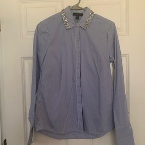 Saks Fifth Avenue Striped button-down shirt